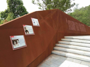 章丘耐候钢挡土墙